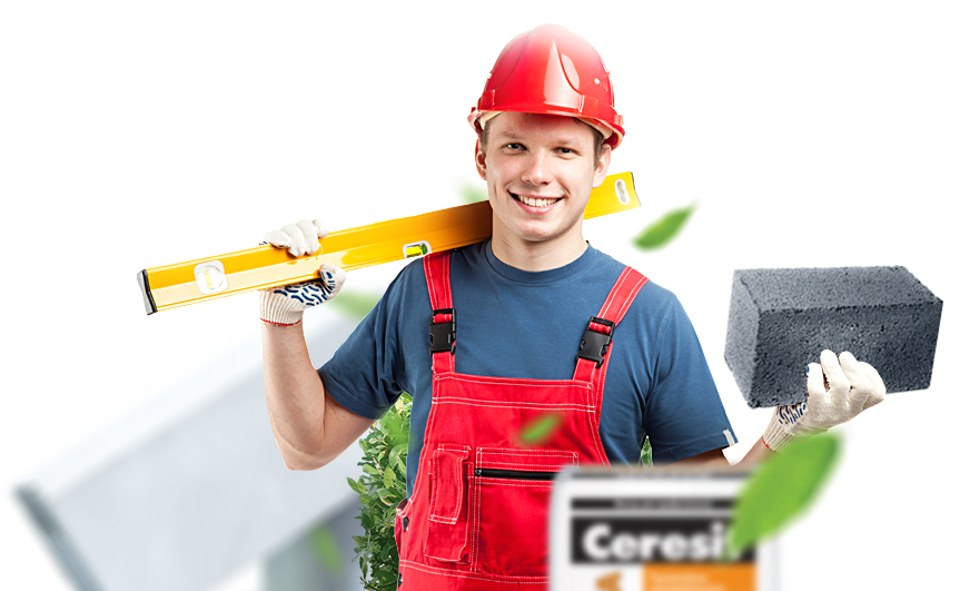 Перегородка из газосиликатных и керамзитобетонных блоков