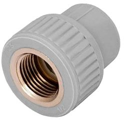 Муфта PP-R комбин. ВР Дн 32х3/4" VALFEX 10129132Г (серая) в Минске - изображение Изображение: муфта pp-r комбин. вр дн 32х3/4" valfex 10129132г (серая) в Минске