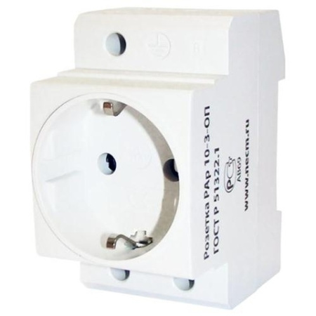 Изображение: розетка с заземляющим контактом рар10-3-оп shuko tdm  в Минске