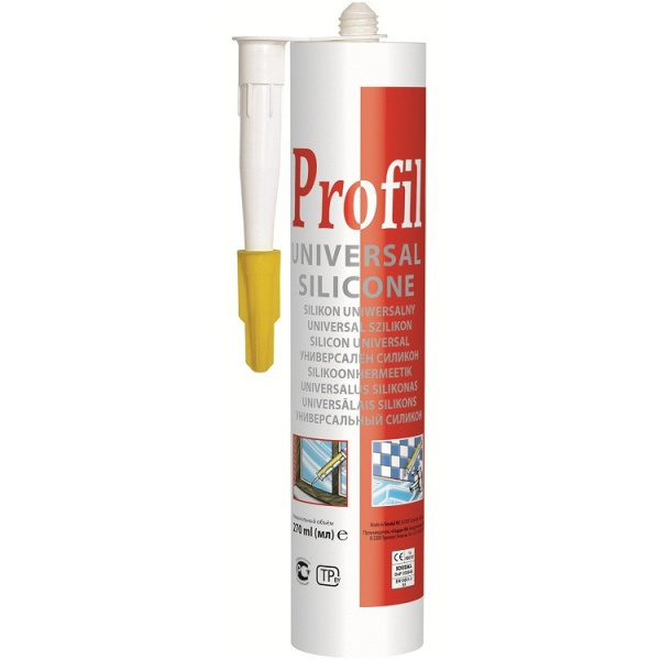 Силикон универсальный Soudal Profil (белый)  270мл  Силикон универсальный Soudal Profil (белый)  270мл