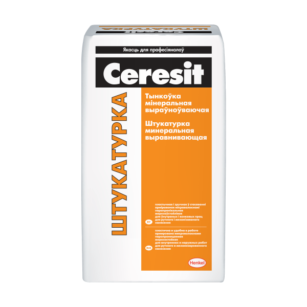 Изображение: смесь сухая растворная цементная ceresit/штукатурка  25кг       рб в Минске
