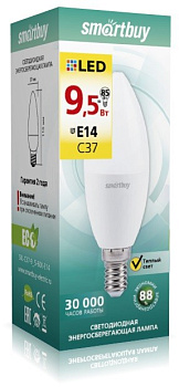 Лампа светодиодная (LED) Smartbuy-C37-9,5W/3000/Е14 в Минске - картинка Картинка: лампа светодиодная (led) smartbuy-c37-9,5w/3000/е14 в Минске