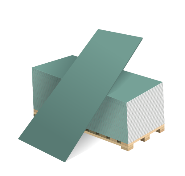 Изображение: гипсокартон влагостойкий   9,5х1200х2500 (т.м. волма)  в Минске