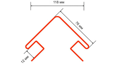 Изображение: угол наружный 75 тн оптима, каштан, 3м в Минске