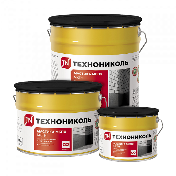 Изображение: мастика кров. и гидроиз. битумно-полимерная холодная мбпх  мктн (ведро 20кг) в Минске