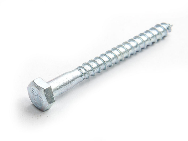 Саморез с 6-гранной головкой 8х160 острый, оцинк (с этик. 1шт) Саморез с 6-гранной головкой 8х160 острый, оцинк (с этик. 1шт)