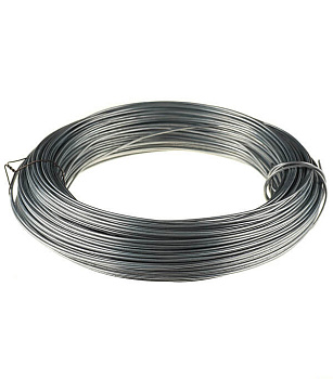 Картинка: проволока стальная оцинкованная д.0,8мм, т/о м5 (бухта/5кг) в Минске