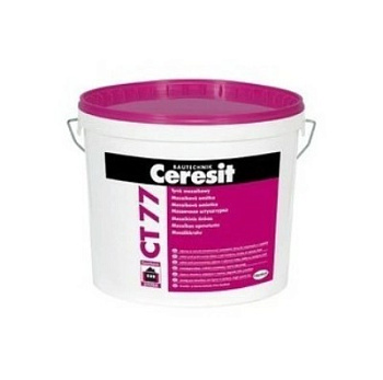 Картинка: компонент базовый для изготовления защитно-отделочной мозаичной штукатурки ceresit ct77 (7,14 кг) в Минске