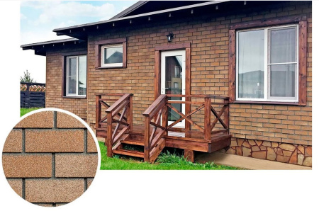 Изображение: плитка фасадная технониколь hauberk песчаный кирпич  в Минске