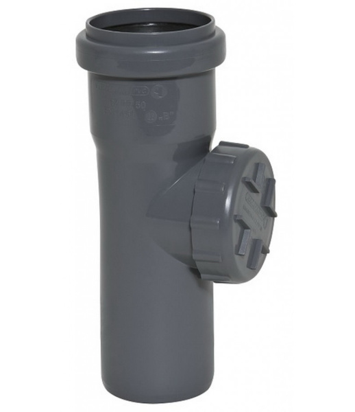 Изображение: прочистка кан. пп 110 с разделителем графит (ral7016) armakan в Минске