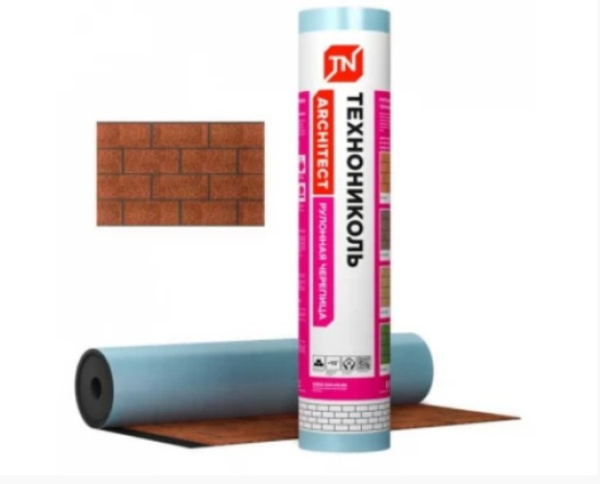 Черепица Рулонная ТЕХНОНИКОЛЬ Кирпичная кладка, красная (8 м2/рул) (25 рул/под) в Минске - изображение Изображение: черепица рулонная технониколь кирпичная кладка, красная (8 м2/рул) (25 рул/под) в Минске