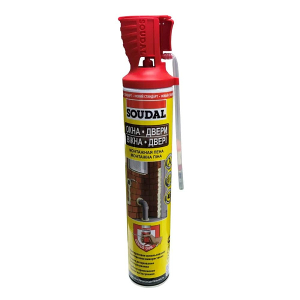 Пена монтажная "Soudal" ОКНА ДВЕРИ Genius Gun 750 мл Пена монтажная "Soudal" ОКНА ДВЕРИ Genius Gun 750 мл