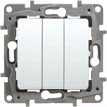 Картинка: выключатель legrand etika plus (белый) 3 кл.10а  в Минске