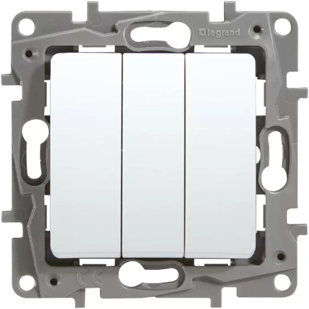 Изображение: выключатель legrand etika plus (белый) 3 кл.10а  в Минске