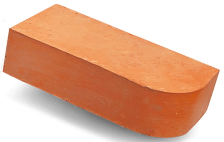 Кирпич керамический полнотелый одинарный  рядовой профильный с закругленным углом 200 (Керамика)   в Минске - изображение Изображение: кирпич керамический полнотелый одинарный  рядовой профильный с закругленным углом 200 (керамика)   в Минске