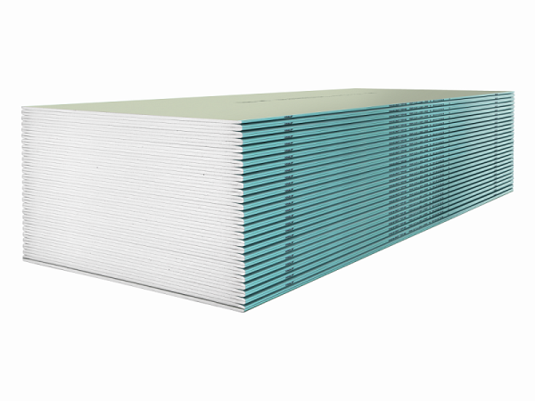 Изображение: гипсокартон влагостойкий гсп тип н3 12,5x1200x2500  в Минске