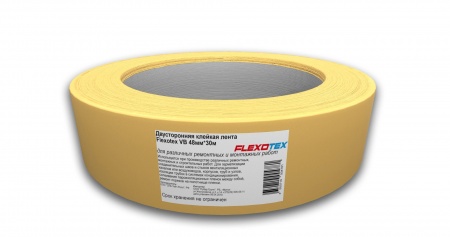 Изображение: лента двухсторонняя клейкая для соединения кровельных пленок ecotex 48мм*30м в Минске