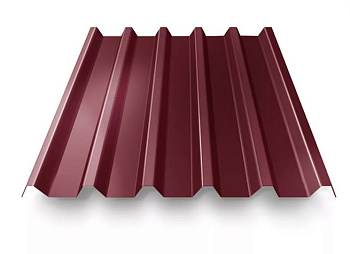 Картинка: профнастил пса 20/эконом(0,4мм)-пэ-ral3005  (1,7м) в Минске