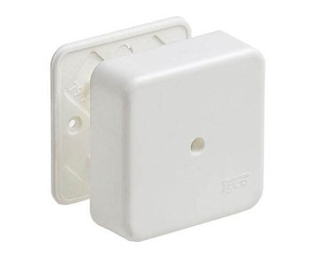 Картинка: коробка универс. для кабель-каналов тусо 80х80х25мм (упак. 70 шт.)   т.м.кабельмаркет в Минске