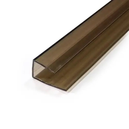 Профиль торцевой  4мм L=2,1м (бронза) РФ