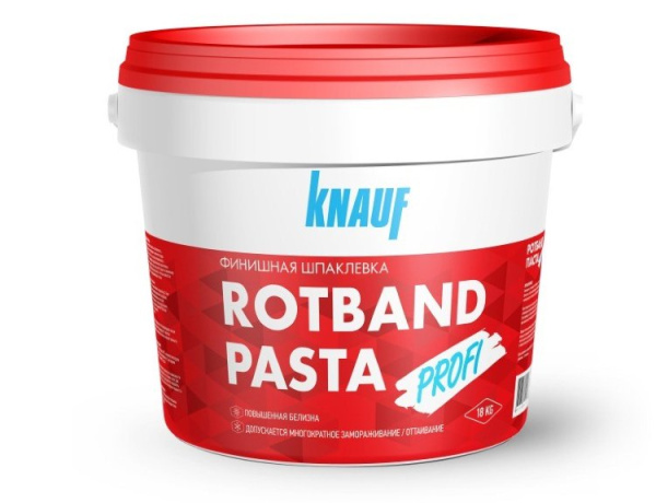 Изображение: финишная шпатлевка ротбанд паста профи 18кг в Минске