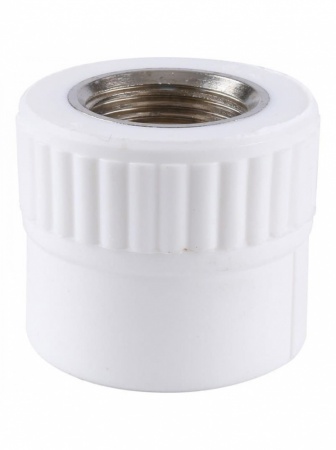 Изображение: муфта 25х3/4 комбин. вр (белая) 4204fp в Минске