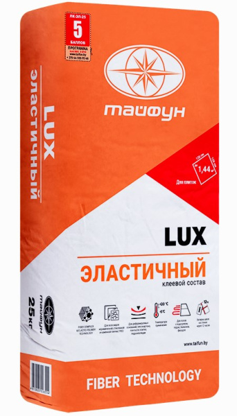 Клей для плитки эластичный "Люкс" (25кг) в Минске - изображение Изображение: клей для плитки эластичный "люкс" (25кг) в Минске