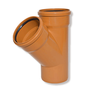 Картинка: тройник канализационный наруж. пп 110х110х67° armakan в Минске