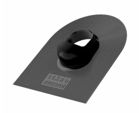 Изображение: проходной элемент технониколь (шинглас), черный в Минске