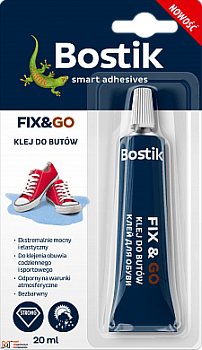 Клей для обуви FIX & GO 20 мл т.м.BOSTIK Клей для обуви FIX & GO 20 мл т.м.BOSTIK