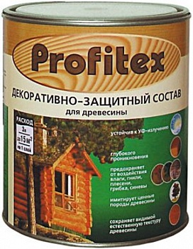 Картинка: состав profitex декоративно-защитный для древесины светлый орех 1,0л (0,7кг)  в Минске