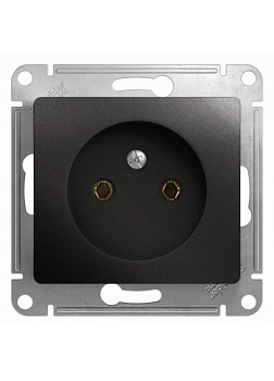 Розетка Glossa б/з б/ш антрацит т.м.Schneider Electric в Минске - картинка Картинка: розетка glossa б/з б/ш антрацит т.м.schneider electric в Минске