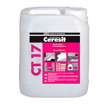 Картинка: грунтовка ceresit ct 17 ( концентрат) бесцветная  10л(10кг)   рб в Минске