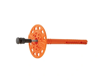 Картинка: дюбель тарельчатый 10х120 со стальным гвоздем с термоголовкой dti-10 (упак/350шт)  беларусь в Минске