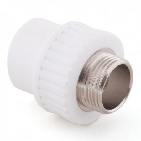 Муфта PP-R комбин. НР Дн 20х3/4" VALFEX 10130120Г (серая) (РФ)  в Минске - изображение Изображение: муфта pp-r комбин. нр дн 20х3/4" valfex 10130120г (серая) (рф)  в Минске